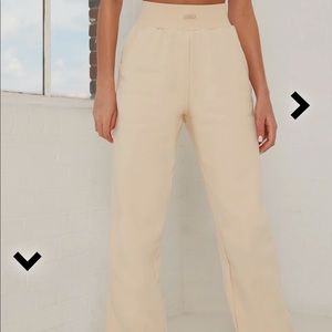 Bo and tee rested tall joggers in beige